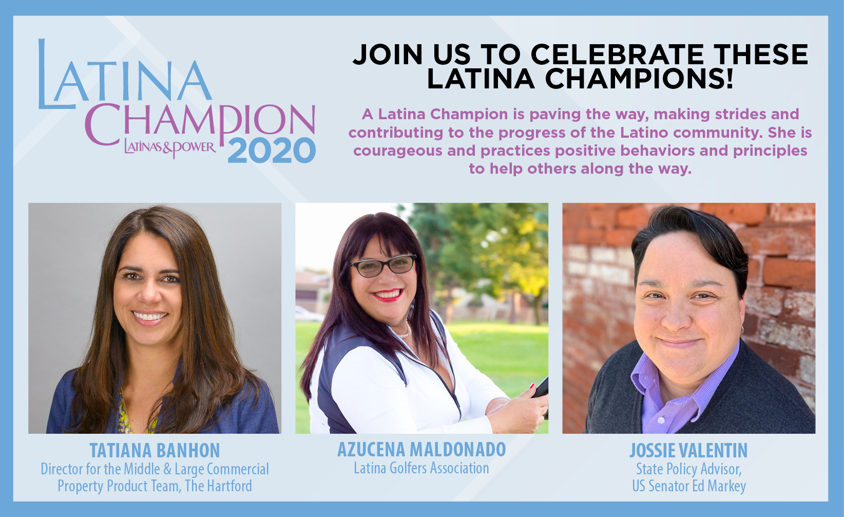 Latinas & Power Announces 2020 Latina Champion Awards Winners